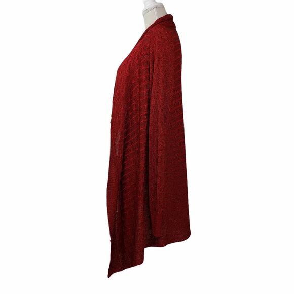 Jones New York Collection Drape Front Cardigan - Picture 2 of 11